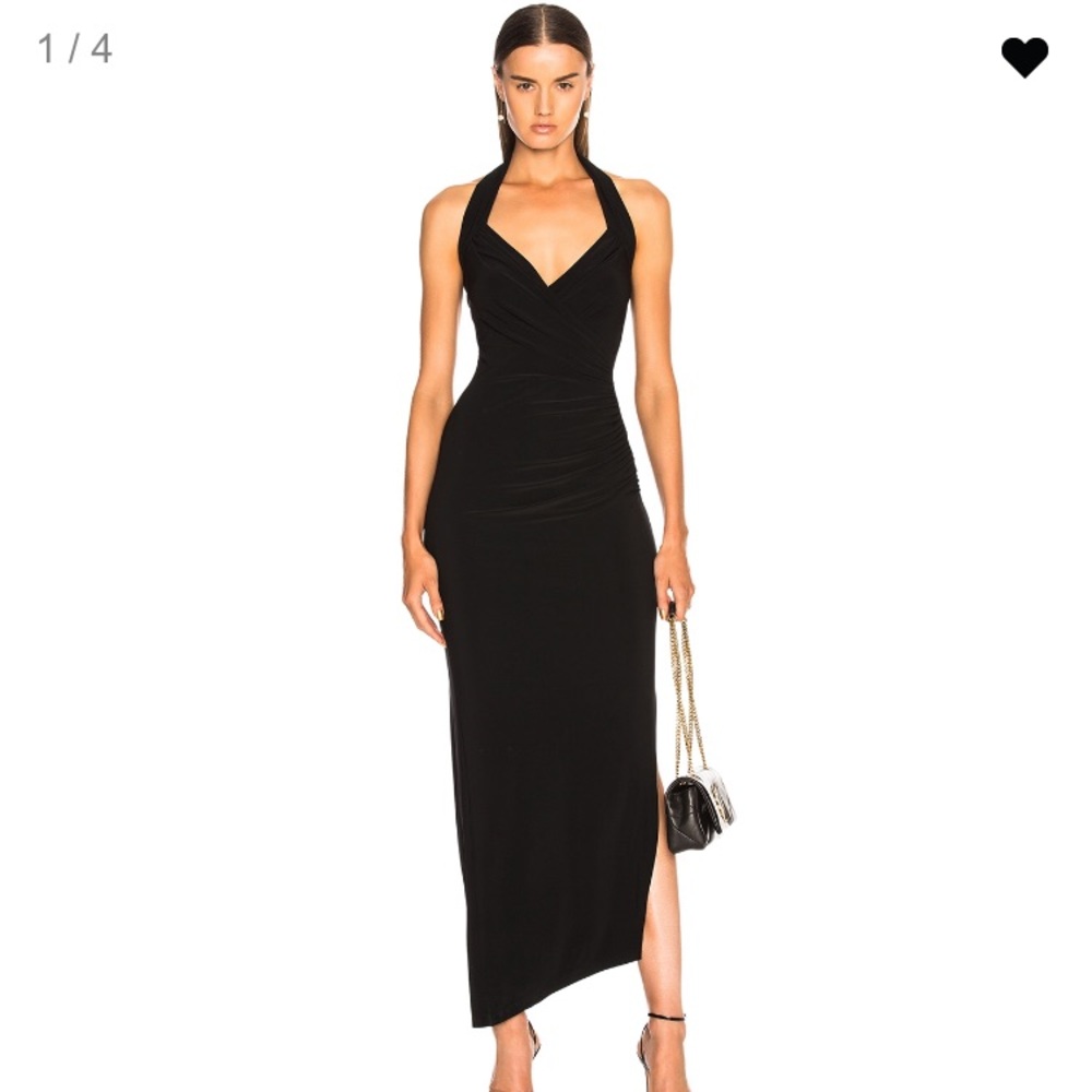 Gorgeous Norma Kamari Halter sweetheart side drape
